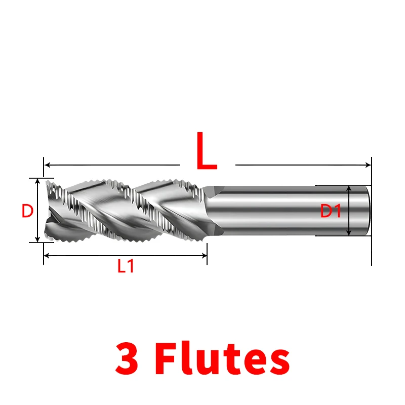 1 PCS Metric HSS 4 Flute Roughing End Mills (Saw Blade Type) for Metal Machining, 6mm to 25mm
1 PCS Metric HSS 4 Flute Roughing End Mills (Saw Blade Type) for Metal Machining, 6mm to 25mm