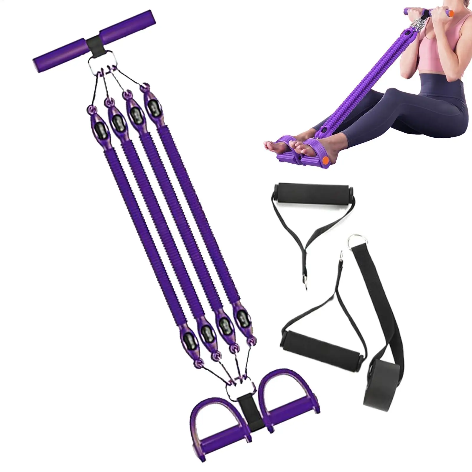 4-трубный тренажер для педалей, фитнес-эспандер для приседаний, натяжная веревка, эластичный съемник, съемник педалей для тренировок, силовые тренировки
4-трубный тренажер для педалей, фитнес-эспандер для приседаний, натяжная веревка, эластичный съемник, съемник педалей для тренировок, силовые тренировки