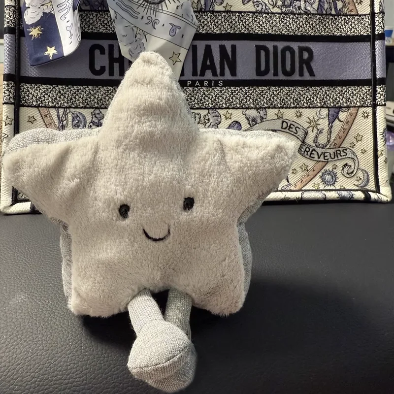 Fun Silver Star Plush Toy Doll Soothing Doll New Christmas decoration Star Shaped Pillow 20cm
Fun Silver Star Plush Toy Doll Soothing Doll New Christmas decoration Star Shaped Pillow 20cm