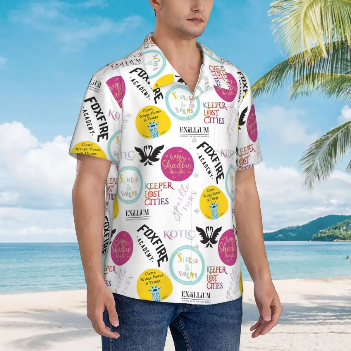 Keeper Of The Lost Cities Hawaiian Shirts Casual Men Short Sleeve Shirt for Summer Beach Men's Button Tops
Keeper Of The Lost Cities Hawaiian Shirts Casual Men Short Sleeve Shirt for Summer Beach Men's Button Tops
