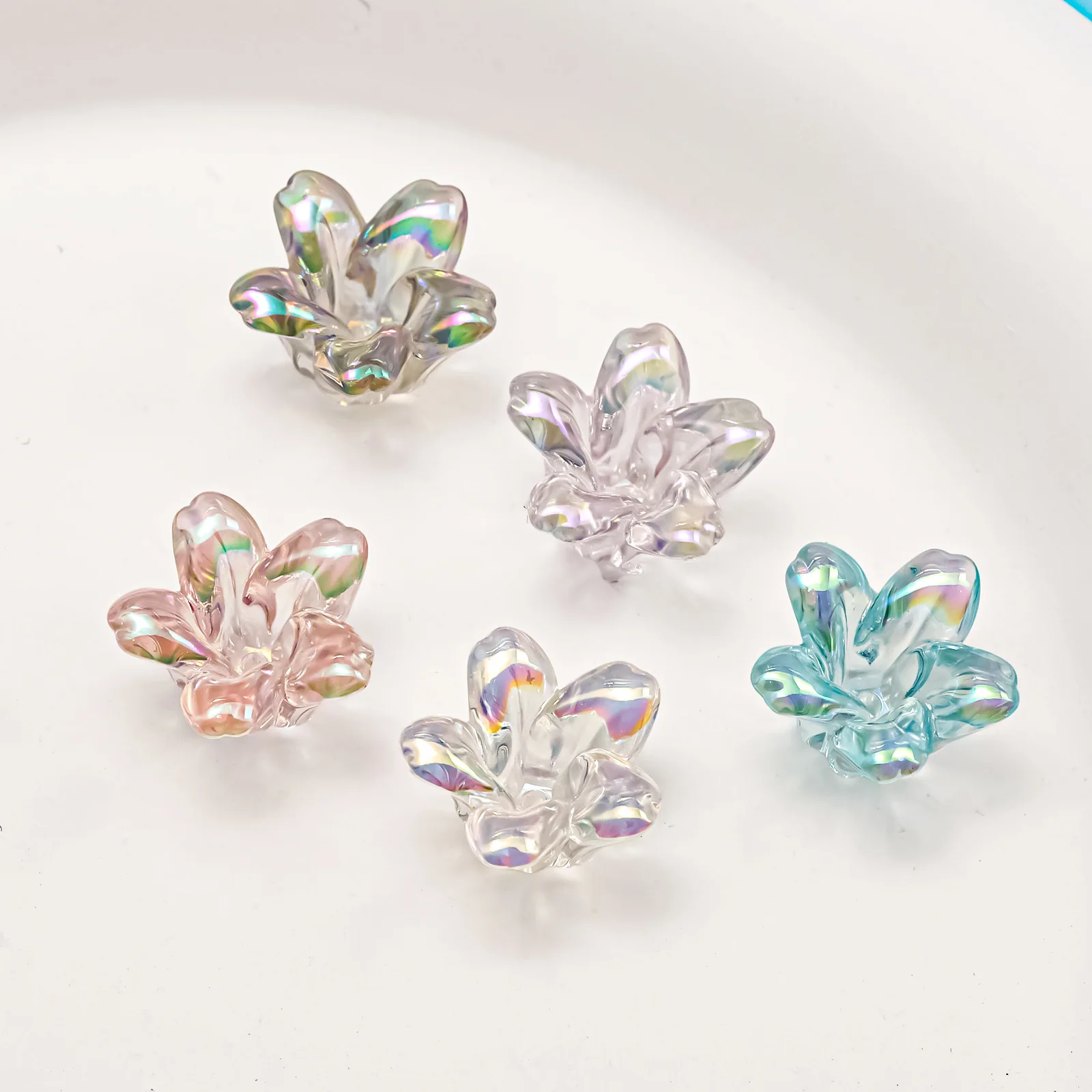 Fresh New AB Colors Transparent Floral Jewelry Acrylic Beads Fit Girls Necklace Earring Ornament Accessories DIY 80pcs 12*17mm
Fresh New AB Colors Transparent Floral Jewelry Acrylic Beads Fit Girls Necklace Earring Ornament Accessories DIY 80pcs 12*17mm