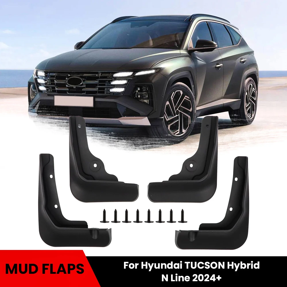 4pcs Car Fender for Hyundai TUCSON Hybrid N Line 2024 2025 Auto Mud Flaps Guard Wheel Front Rear Splash Flap Car Accessories
4pcs Car Fender for Hyundai TUCSON Hybrid N Line 2024 2025 Auto Mud Flaps Guard Wheel Front Rear Splash Flap Car Accessories