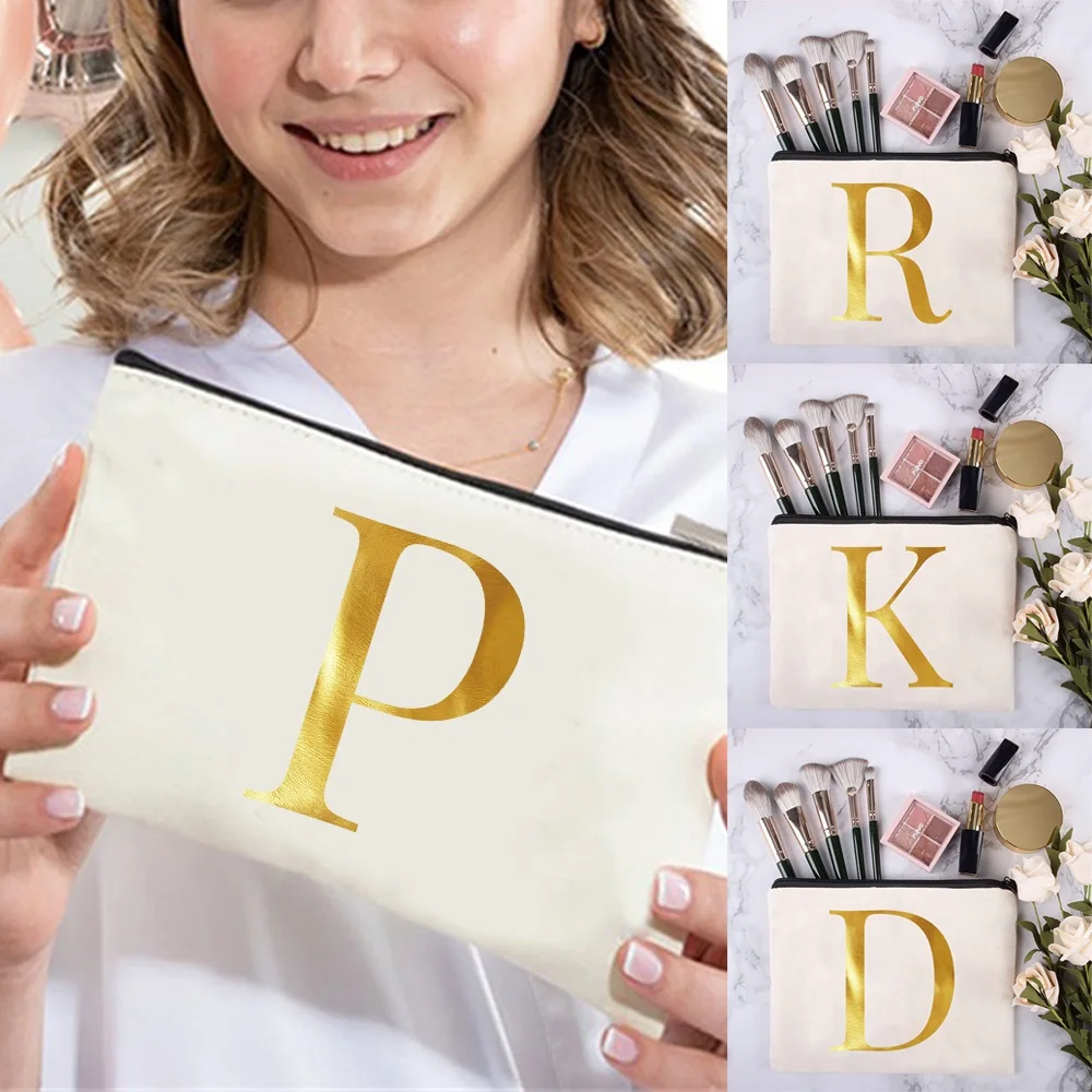 Girl Makeup Bag Initial Letter Name Pattern Bridal Wash Case Classic Organizer Bag Toiletry Pouch Gifts for Women's Cosmetic Bag
Girl Makeup Bag Initial Letter Name Pattern Bridal Wash Case Classic Organizer Bag Toiletry Pouch Gifts for Women's Cosmetic Bag