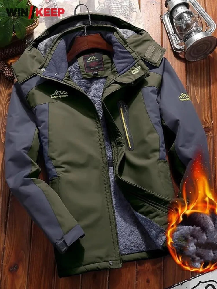 Outdoor Mens Windbreaker Travel Camping Hiking Jacket Mixed Colors Winter Thicken Warm Windproof Waterproof Ski Coat Puls Size
Outdoor Mens Windbreaker Travel Camping Hiking Jacket Mixed Colors Winter Thicken Warm Windproof Waterproof Ski Coat Puls Size