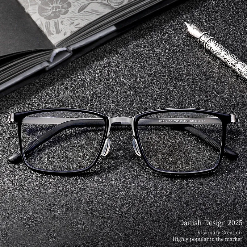 KUXA Titanium Glasses Frame Men Brand Design Square Eyeglasses Big Vintage Retro Size Ultralight-Weight Eyewear
KUXA Titanium Glasses Frame Men Brand Design Square Eyeglasses Big Vintage Retro Size Ultralight-Weight Eyewear