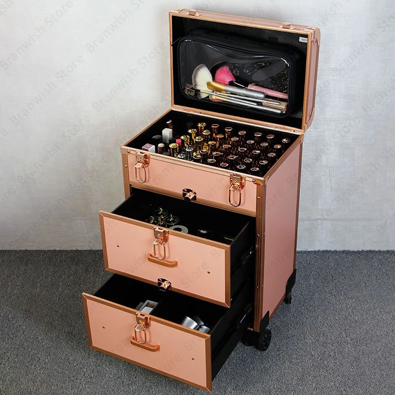 Beauty Makeup Train Case Trolley Case On Wheels For Manicure Professional Nail Cosmetic Case Makeup Carrier Makeup Organizer
Beauty Makeup Train Case Trolley Case On Wheels For Manicure Professional Nail Cosmetic Case Makeup Carrier Makeup Organizer