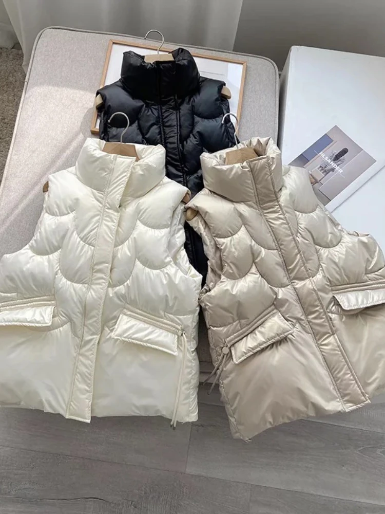 Winter Waistcoat Coat Vest Women Stand Collar 2023 New Short Bright Color Cotton Padded Jacket Sleeveless Female Women Vest
Winter Waistcoat Coat Vest Women Stand Collar 2023 New Short Bright Color Cotton Padded Jacket Sleeveless Female Women Vest
