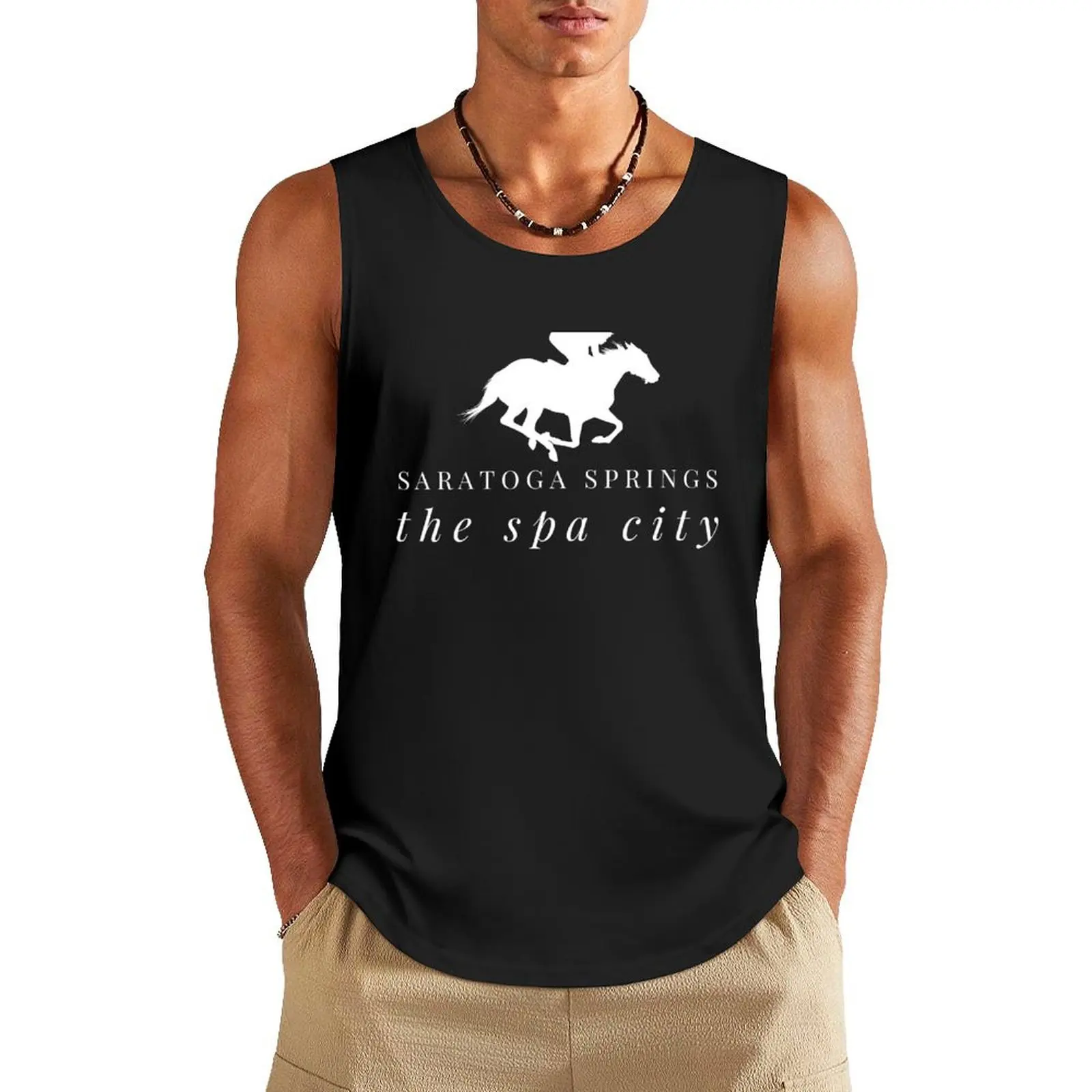 Saratoga Springs New York Horse Racing Jockey Tank Top basketball summer clothes for men
Saratoga Springs New York Horse Racing Jockey Tank Top basketball summer clothes for men