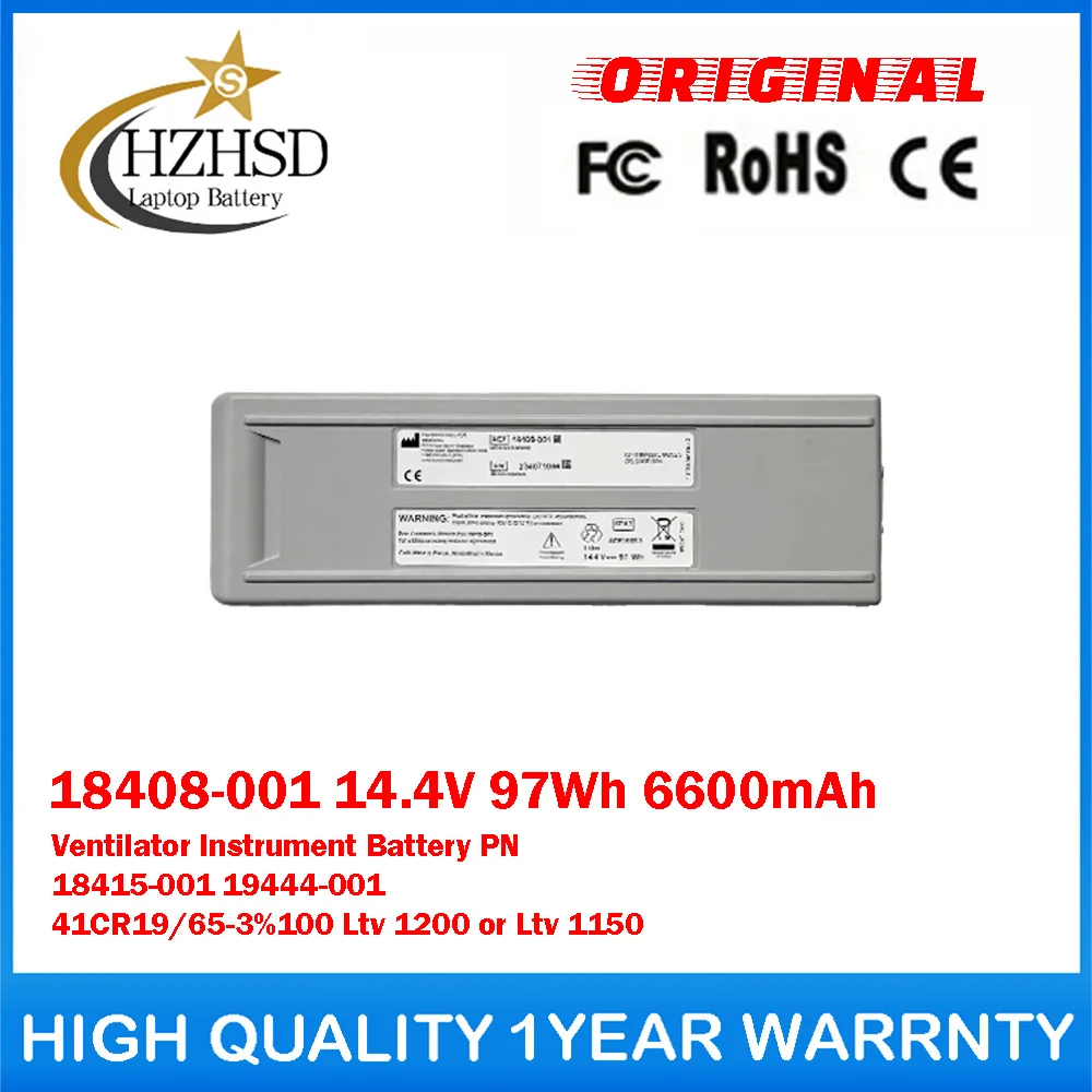 18408-001 14.4V 97Wh 6600mAh Ventilator Instrument Battery For CareFusion PN 18415-001 19444-001 41CR19/65-3%100 Ltv 1200 1150
18408-001 14.4V 97Wh 6600mAh Ventilator Instrument Battery For CareFusion PN 18415-001 19444-001 41CR19/65-3%100 Ltv 1200 1150