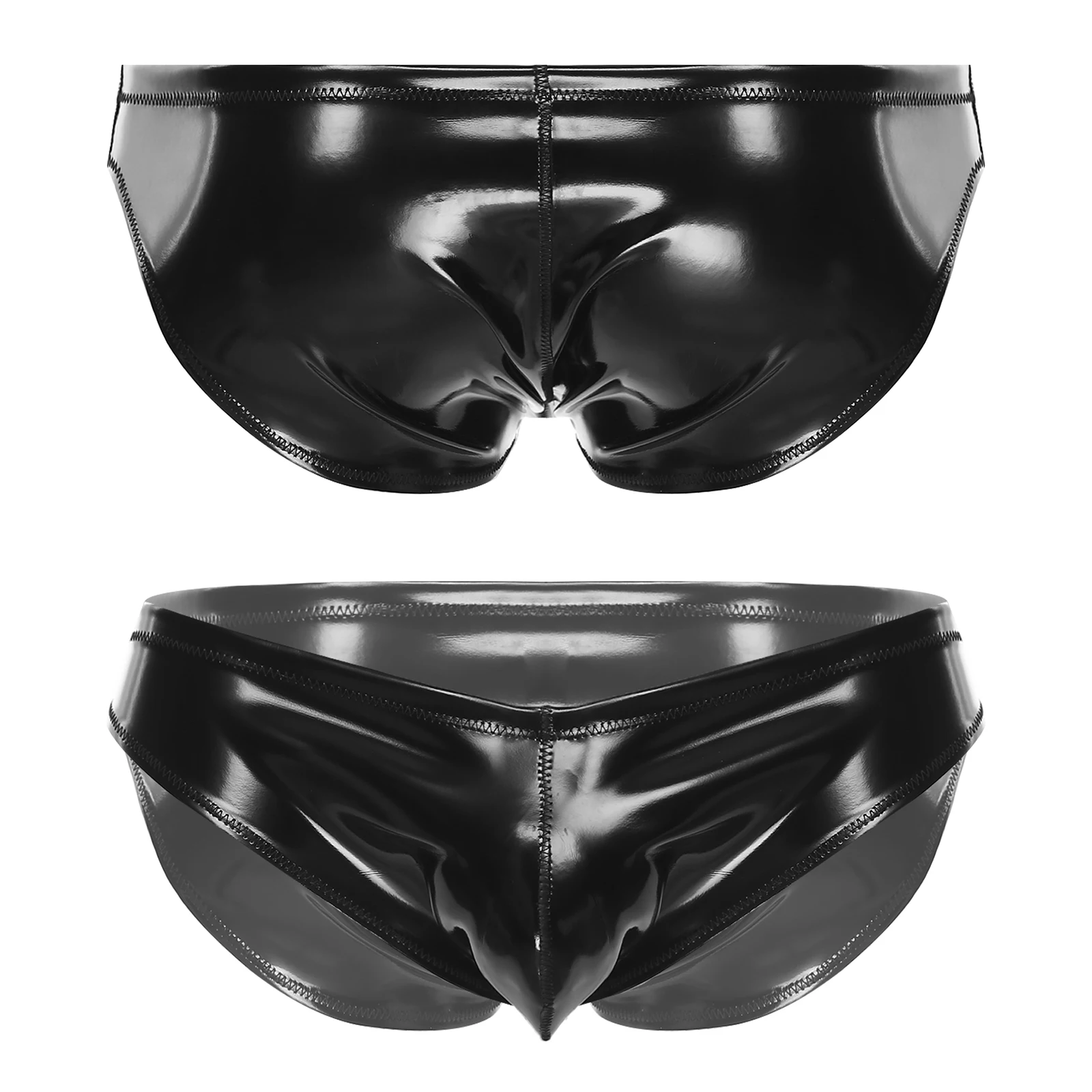 Mens Wet Look PU Leather Underwear Low Rise Bulge Pouch Swim Briefs Latex Panties Nightclub Pole Dance Underpants Hot Pants
Mens Wet Look PU Leather Underwear Low Rise Bulge Pouch Swim Briefs Latex Panties Nightclub Pole Dance Underpants Hot Pants