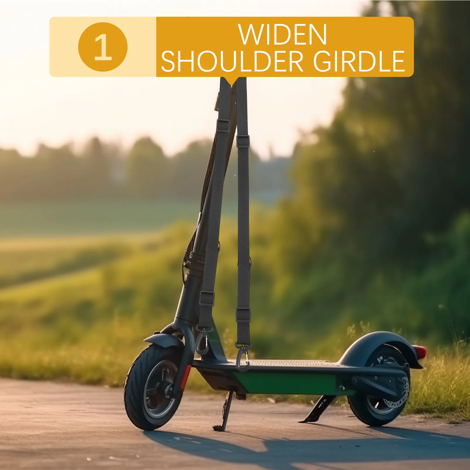 Portable Scooter Carrying Strap Heavy Duty Nylon Adjustable Shoulder Strap Universal for Kick Scooters Foldable Bikes Balance
Portable Scooter Carrying Strap Heavy Duty Nylon Adjustable Shoulder Strap Universal for Kick Scooters Foldable Bikes Balance