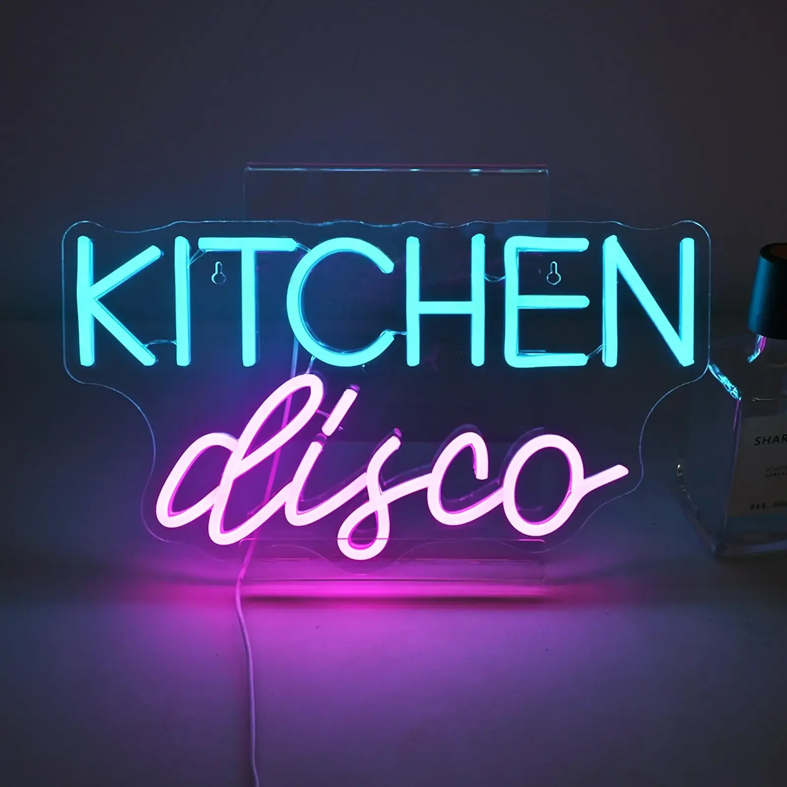 Kitchen Disco Neon Sign Art Home Decor USB Powered Dimmable LED Neon Light for Home Coffee Shop Party Kitchen Wall Decor Gift
Kitchen Disco Neon Sign Art Home Decor USB Powered Dimmable LED Neon Light for Home Coffee Shop Party Kitchen Wall Decor Gift