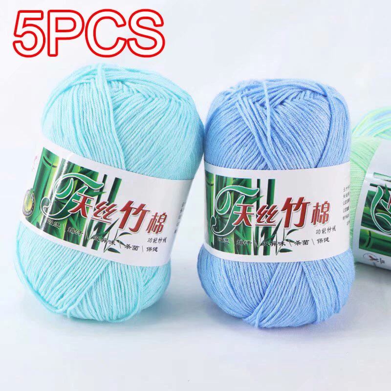 5Pcs Total 250g Bamboo Knitting Yarn Soft Summer Crocheting Bamboo Yarn For Crochet and Hand Knitting Sweater Hat Pet Bed
5Pcs Total 250g Bamboo Knitting Yarn Soft Summer Crocheting Bamboo Yarn For Crochet and Hand Knitting Sweater Hat Pet Bed
