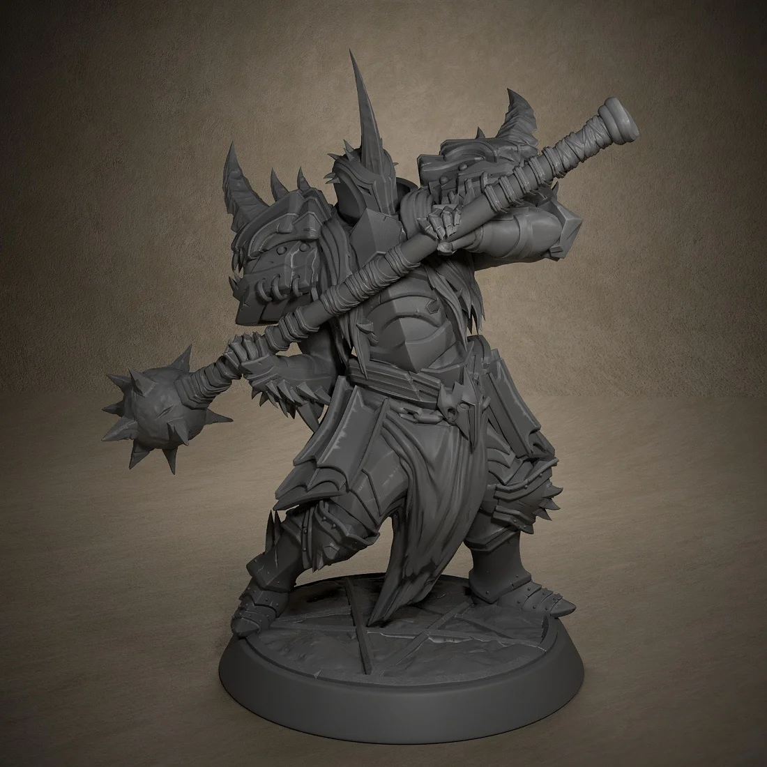 Darknight Mace Attack Miniature Models Dungeons and Dragons 3D Printing Resin Unpainted Tabletop Miniatures fit for Pathfinder
Darknight Mace Attack Miniature Models Dungeons and Dragons 3D Printing Resin Unpainted Tabletop Miniatures fit for Pathfinder
