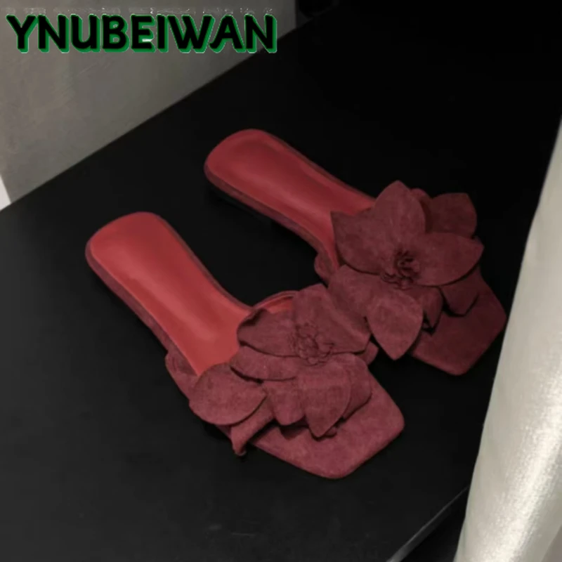 Flower Women Flats Slippers Square Toe Summer Shoes Casual Sandals 2025 Trend New Slingback Beach Woman Flip Flops Sandalias
Flower Women Flats Slippers Square Toe Summer Shoes Casual Sandals 2025 Trend New Slingback Beach Woman Flip Flops Sandalias