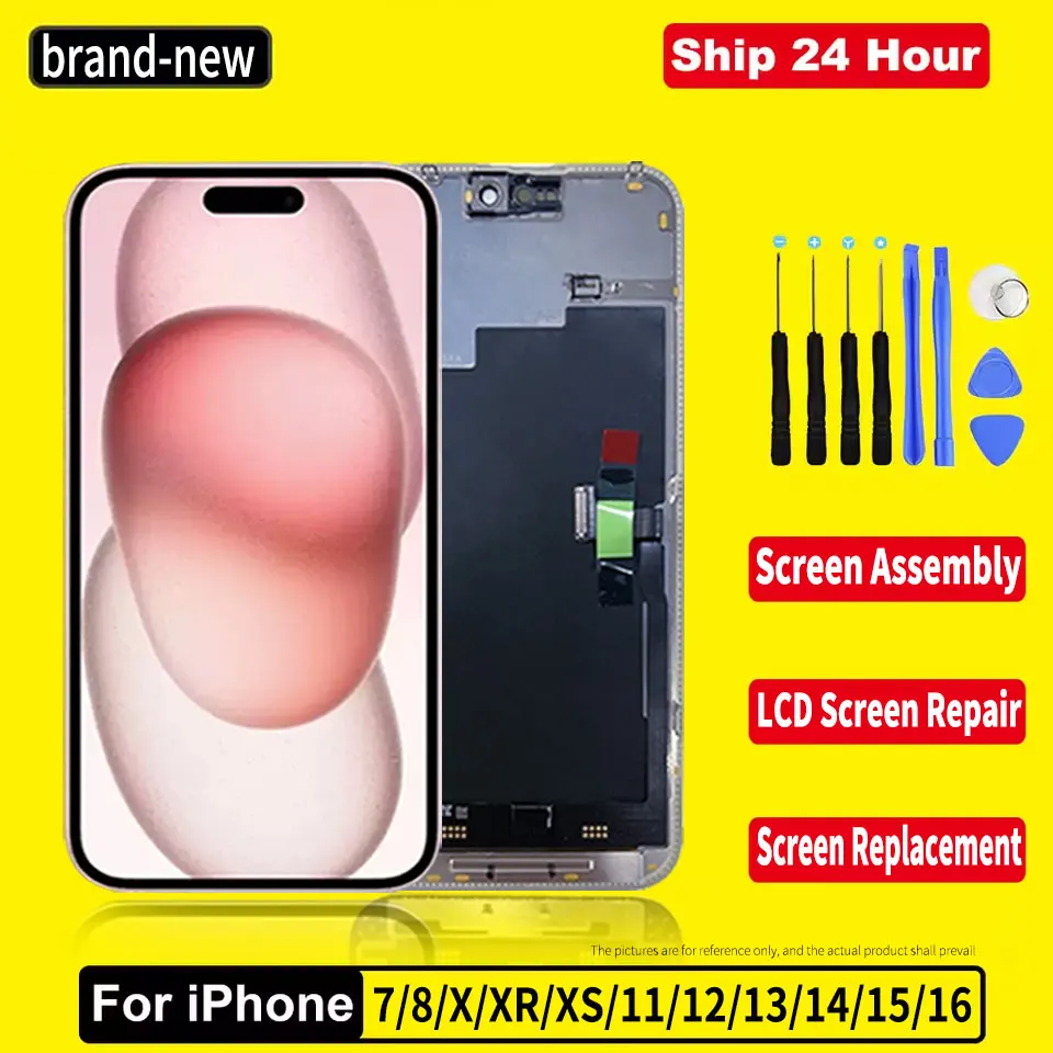 Подходит для iPhone 7 8 X Xsmax Xr 11 12 12Mini 13 14 15 Pro Plus Promax Экран мобильного телефона Внутренний и внешний встроенный ремонт и замена аксессуаров ЖК-дисплей с сенсорным экраном тоже разборка
Подходит для iPhone 7 8 X Xsmax Xr 11 12 12Mini 13 14 15 Pro Plus Promax Экран мобильного телефона Внутренний и внешний встроенный ремонт и замена аксессуаров ЖК-дисплей с сенсорным экраном тоже разборка