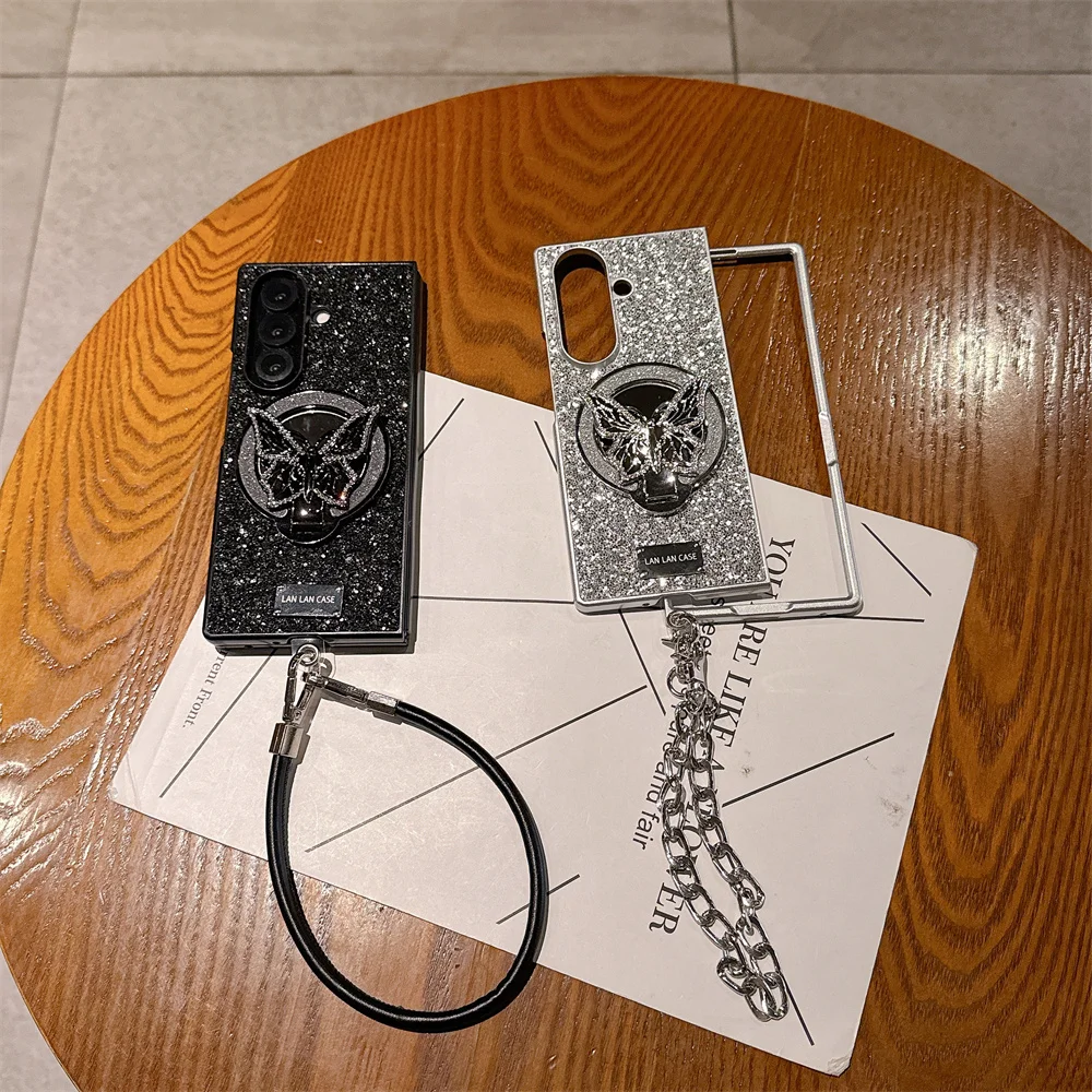 Luxury Diamond Butterfly With Mirror Phone Case For Samsung Galaxy Z Fold7 Fold5 6 7 Fold 6 fold 4 3 Cover Shockproof Funda Case
Luxury Diamond Butterfly With Mirror Phone Case For Samsung Galaxy Z Fold7 Fold5 6 7 Fold 6 fold 4 3 Cover Shockproof Funda Case