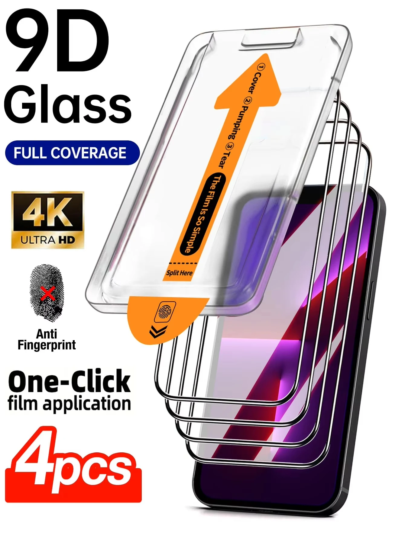 4PCS Easy Install Tempered Glass For iPhone 17 Pro Max 16 13 11 15 14 16e 12 Mini XR X Xs 7 8 Plus Air Screen Protector Film
4PCS Easy Install Tempered Glass For iPhone 17 Pro Max 16 13 11 15 14 16e 12 Mini XR X Xs 7 8 Plus Air Screen Protector Film
