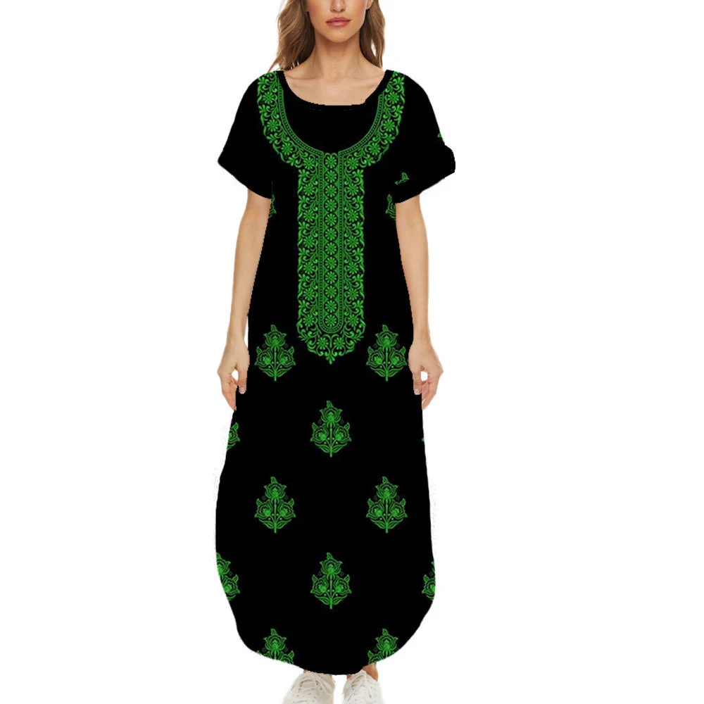 New Women Maxi Dresses Summer Casual Loose Party Dresses Floral pattern Print Short-sleeved Hem Irregular Round Neck Dress
New Women Maxi Dresses Summer Casual Loose Party Dresses Floral pattern Print Short-sleeved Hem Irregular Round Neck Dress