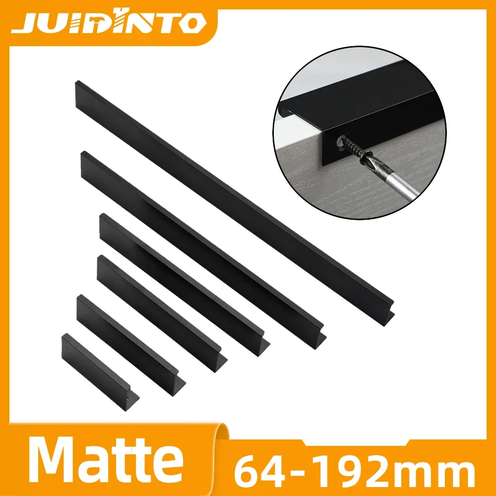 JUIDINTO Hidden Cabinet Handles Pull Black Gold Aluminium Modern Simple L Handle Furniture Kitchen Wardrobe Cupboard Drawer Knob
JUIDINTO Hidden Cabinet Handles Pull Black Gold Aluminium Modern Simple L Handle Furniture Kitchen Wardrobe Cupboard Drawer Knob