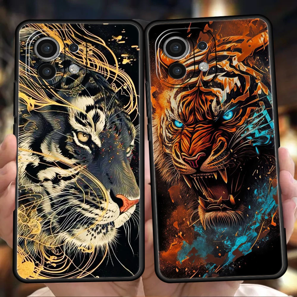 Cartoon Tiger Phone Case for Xiaomi Mi 14 13 12 11 Ultra 13T 12T Poco C51 F3 F4 F5 X3 X4 NFC Pro Lite 5G Silicone Cover Capa Bag
Cartoon Tiger Phone Case for Xiaomi Mi 14 13 12 11 Ultra 13T 12T Poco C51 F3 F4 F5 X3 X4 NFC Pro Lite 5G Silicone Cover Capa Bag