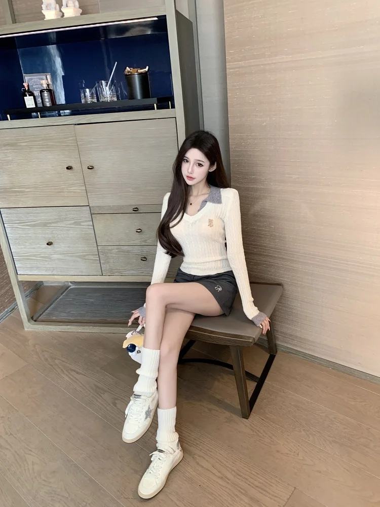 Luna Luxury Flap Collar Knitted Sweater Women's Slim Fit V-Ne Fake Two-Piece Sweater Autumn Winter Design Faion Ladies' K...
Luna Luxury Flap Collar Knitted Sweater Women's Slim Fit V-Ne Fake Two-Piece Sweater Autumn Winter Design Faion Ladies' K...