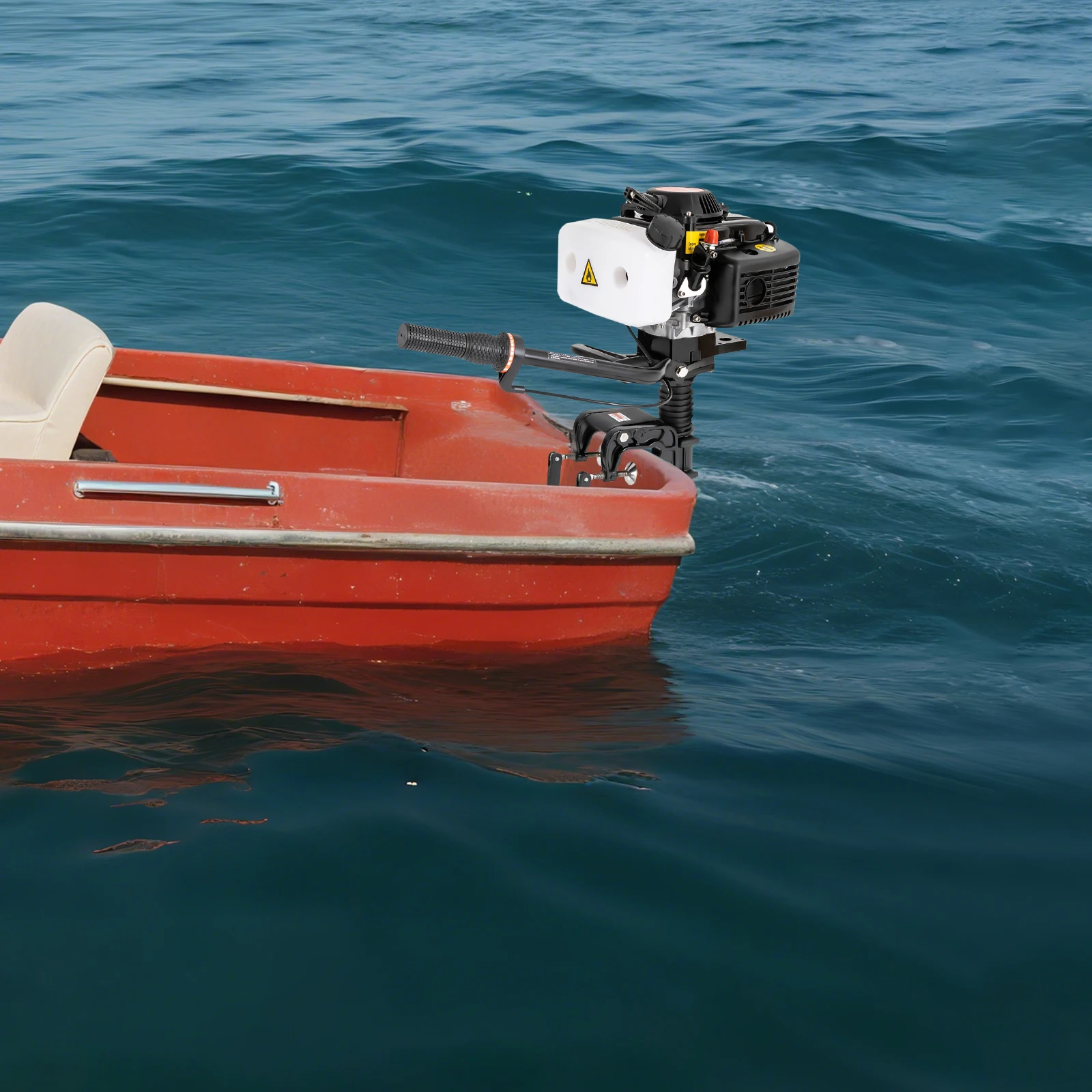 2.9KW Outboard Engine, 55cc 4-stroke Engine 4500 To 5500 R/min, for All Kinds of Boats w/ A Length of Less Than 13.12ft and A Weight of About 1102 Lbs
2.9KW Outboard Engine, 55cc 4-stroke Engine 4500 To 5500 R/min, for All Kinds of Boats w/ A Length of Less Than 13.12ft and A Weight of About 1102 Lbs