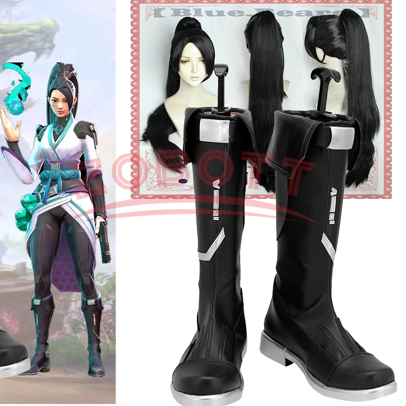 Anime Game Valorant Sage Cosplay shoe Wig Halloween Role Play Costume Party Hair women men halloween props
Anime Game Valorant Sage Cosplay shoe Wig Halloween Role Play Costume Party Hair women men halloween props
