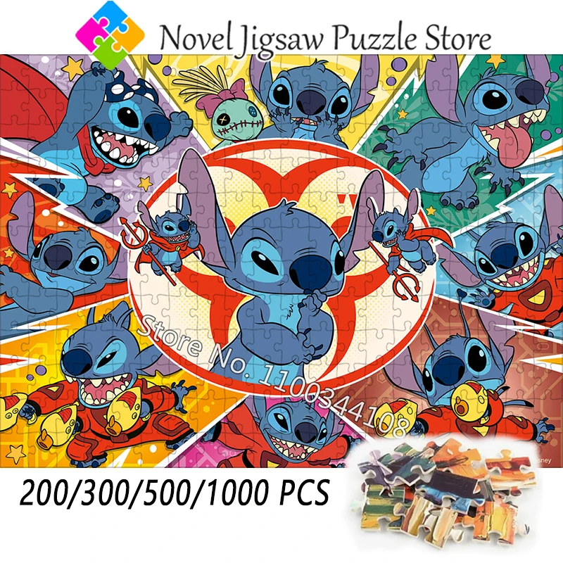 Disney Lilo & Stitch Jigsaw Puzzle 200/300/500/1000 Pieces Paper Wooden Puzzle Adult Decompression Game Leisure Toys Collection
Disney Lilo & Stitch Jigsaw Puzzle 200/300/500/1000 Pieces Paper Wooden Puzzle Adult Decompression Game Leisure Toys Collection