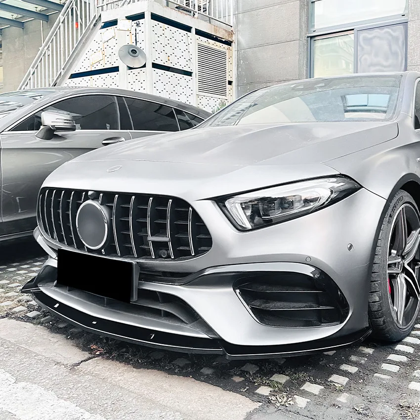 Для Mercedes-Benz A-Class W177 A45 A45S AMG 2019-2023: Передний бампер, сплиттер, глянцевый черный, ABS-пластик, спойлер
Для Mercedes-Benz A-Class W177 A45 A45S AMG 2019-2023: Передний бампер, сплиттер, глянцевый черный, ABS-пластик, спойлер