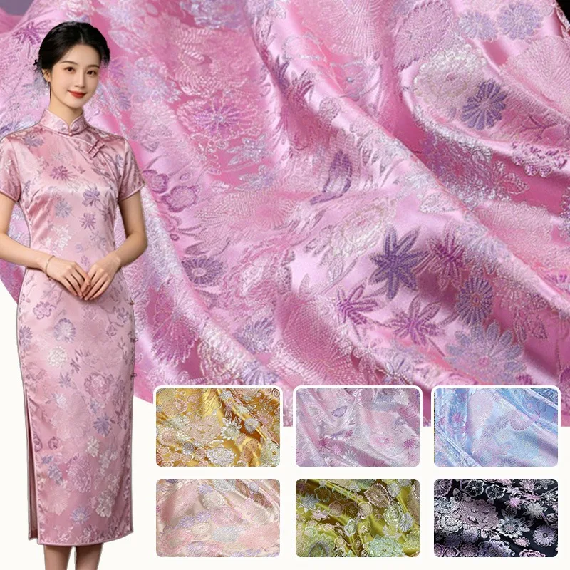 Chinese Style Imitation Song Brocade Satin Floral Embroidery Fabric for Diy Sewing Ancient Costume Hanfu Cheongsam Pillowcase
Chinese Style Imitation Song Brocade Satin Floral Embroidery Fabric for Diy Sewing Ancient Costume Hanfu Cheongsam Pillowcase