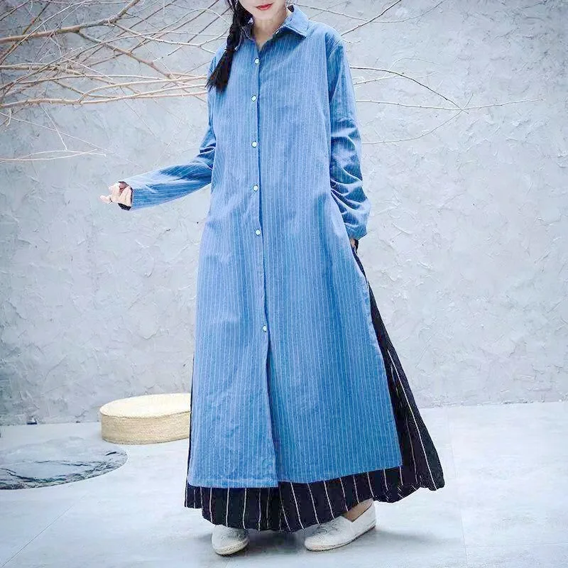 SuperAen Fashion Design Casual Coat 2026 Spring New Single Breasted Striped Pattern Oversize Long Coats
SuperAen Fashion Design Casual Coat 2026 Spring New Single Breasted Striped Pattern Oversize Long Coats
