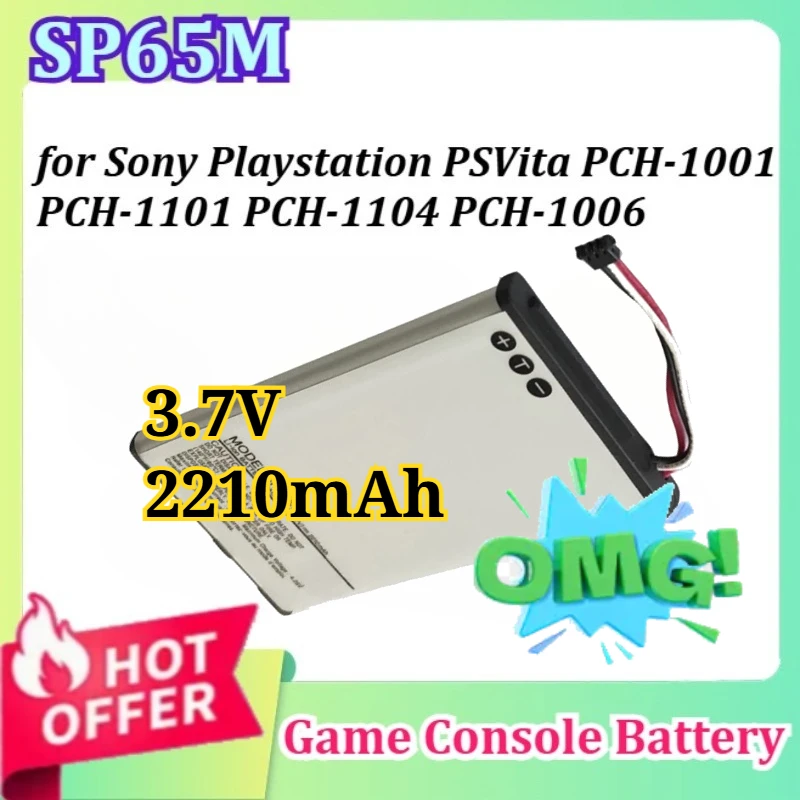 SP65M 3.7V 2210mAh Game Console Battery for Sony for Playstation for PSVita PCH-1001 PCH-1101 PCH-1104 PCH-1006
SP65M 3.7V 2210mAh Game Console Battery for Sony for Playstation for PSVita PCH-1001 PCH-1101 PCH-1104 PCH-1006