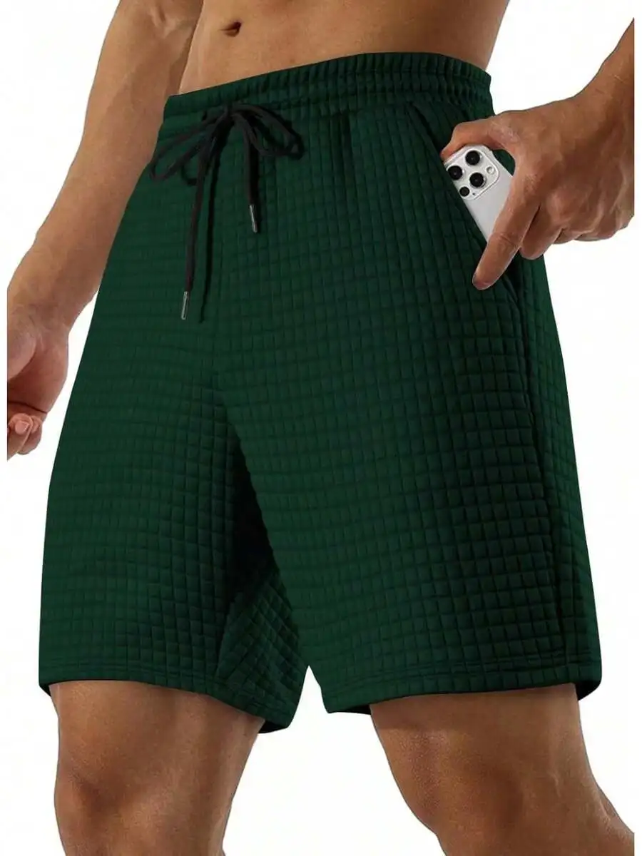 Mens Waffle Knit Stretch Shorts With Pocket Elastic Waist Drawstring Casual Workout Gym Running Short
Mens Waffle Knit Stretch Shorts With Pocket Elastic Waist Drawstring Casual Workout Gym Running Short