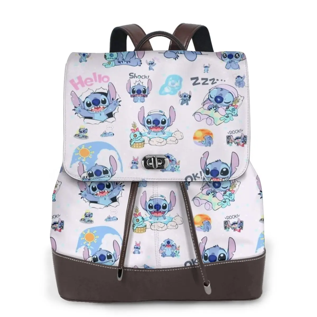 New Women's Multifunction Stitch Backpack Casual Leather School Bag For Girls Fashion Travel Shoulder Bag
New Women's Multifunction Stitch Backpack Casual Leather School Bag For Girls Fashion Travel Shoulder Bag