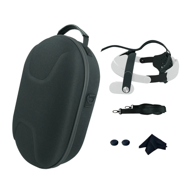 360 Degree Adjustable Headband VR Head Strap with Storage Bag for Meta Quest 3 VR Headset Improved Comfort and Stability
360 Degree Adjustable Headband VR Head Strap with Storage Bag for Meta Quest 3 VR Headset Improved Comfort and Stability