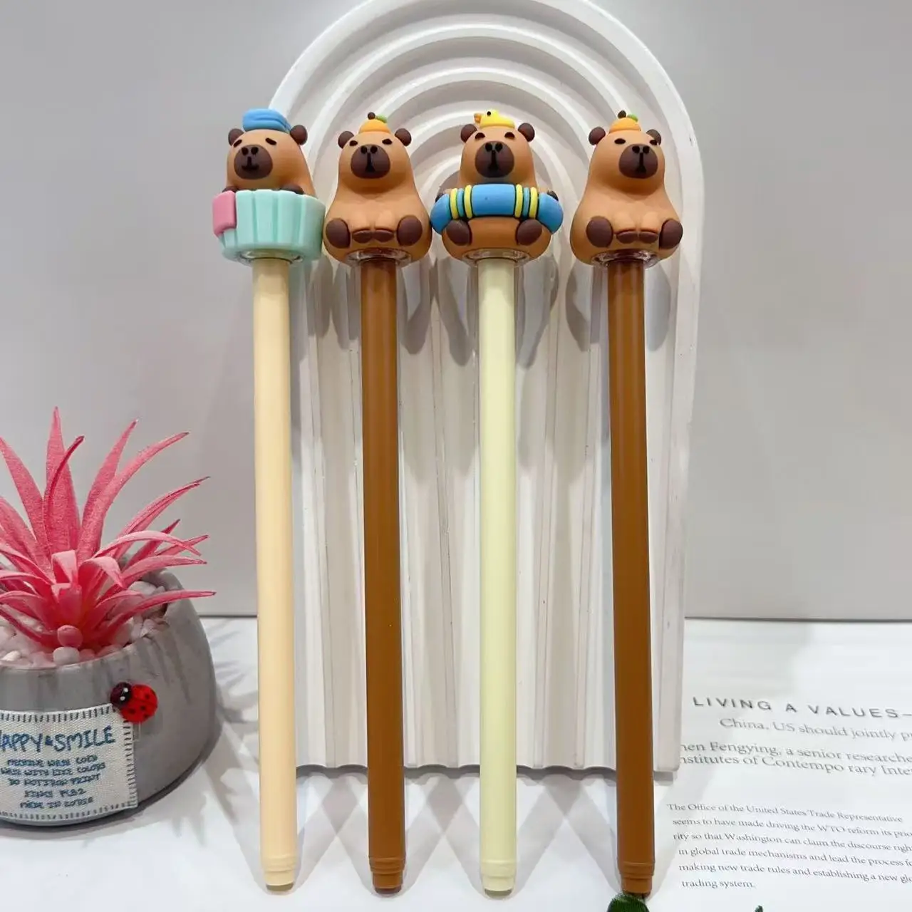 3 Pcs/lot 0.5mm Kawaii Capybara Gel Pens Signature Pen School Office Writing Supplies Gift Stationery Art Deco Pens
3 Pcs/lot 0.5mm Kawaii Capybara Gel Pens Signature Pen School Office Writing Supplies Gift Stationery Art Deco Pens