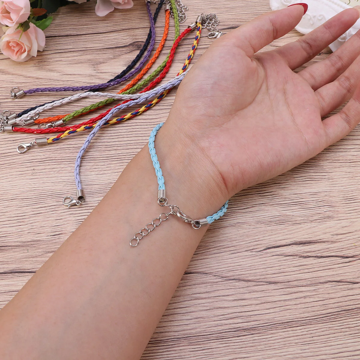 50 Pcs Bracelet Making Cords Colorful Plaited DIY Handicrafts Jewelry Accessories Charm Ropes Materials
50 Pcs Bracelet Making Cords Colorful Plaited DIY Handicrafts Jewelry Accessories Charm Ropes Materials