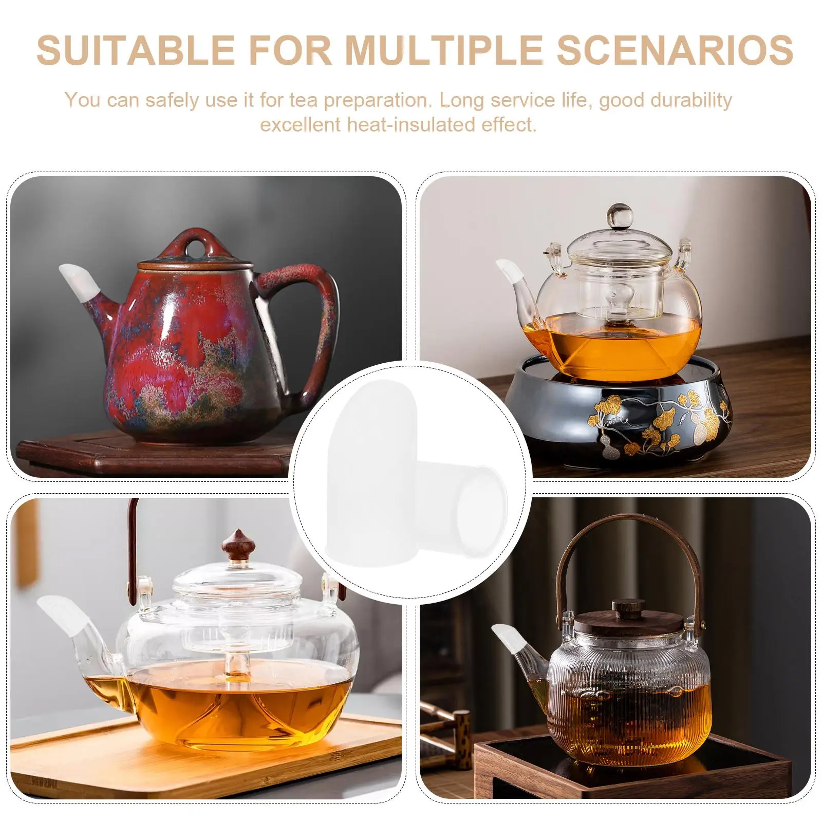2 Pcs Spout Cover Teapot Cap Sleeve Teapots Protector Multifunctional Kettle Covers Accessories
2 Pcs Spout Cover Teapot Cap Sleeve Teapots Protector Multifunctional Kettle Covers Accessories