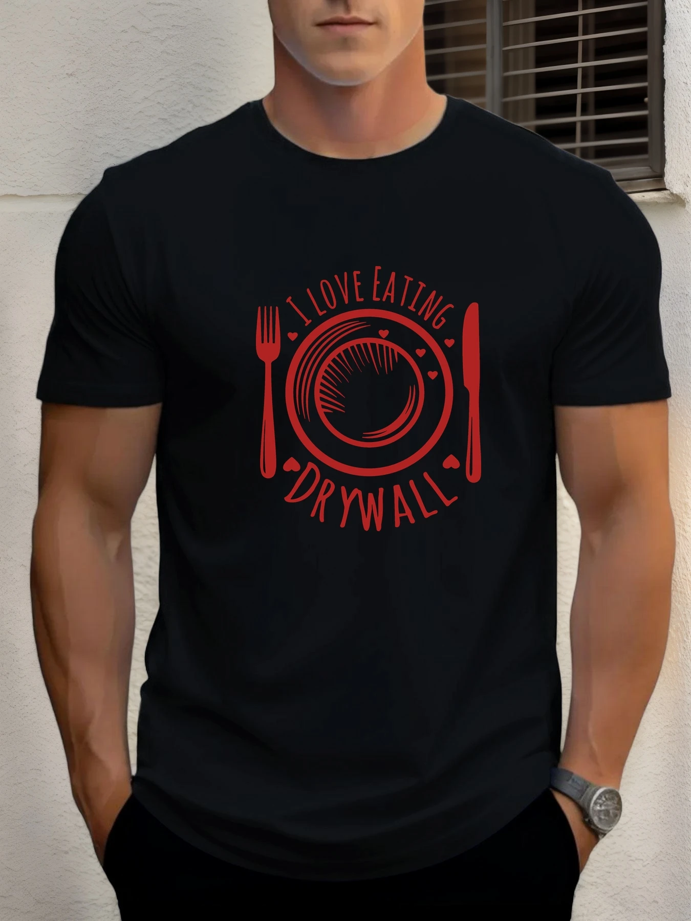 2025 Summer Men's Cotton T Shirt I LOVE EATING DRYWALL Trendy Print Round Neck T-Shirt Casual Breathable Street Style Daily Top
2025 Summer Men's Cotton T Shirt I LOVE EATING DRYWALL Trendy Print Round Neck T-Shirt Casual Breathable Street Style Daily Top