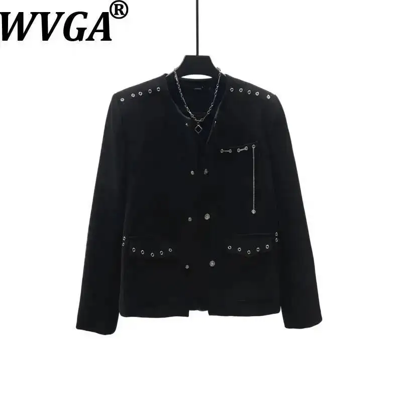 WVGA Spring Autumn New Men's Heavy Rivet Trendy Shoulder Padded Jackets Niche Chic Casual Personality High-end Blazer Ins W25656
WVGA Spring Autumn New Men's Heavy Rivet Trendy Shoulder Padded Jackets Niche Chic Casual Personality High-end Blazer Ins W25656
