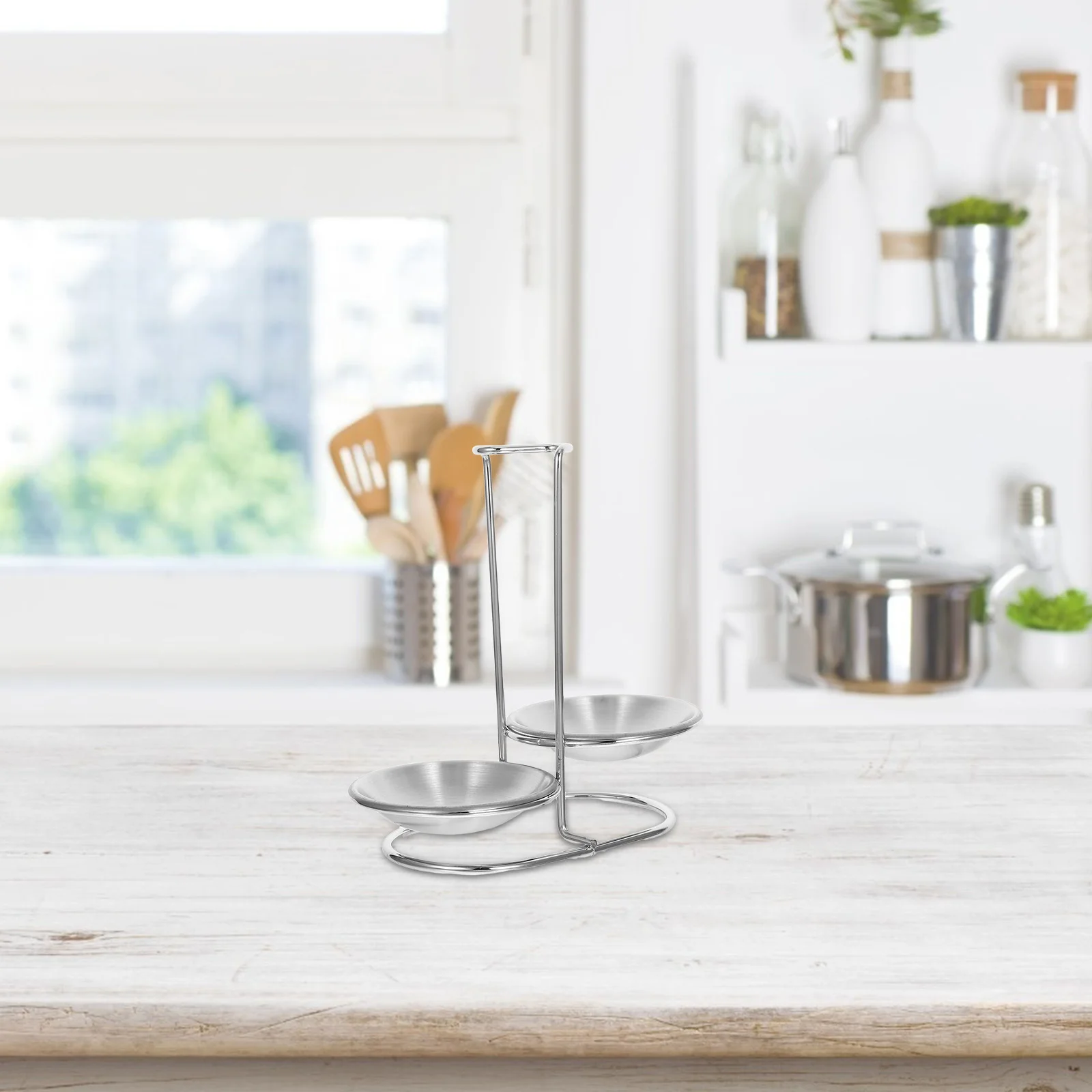 Spoon Rest Rack Stainless Steel Soup Ladle Holder with Small Tray for Table Kitchen Countertop Drip Prevention
Spoon Rest Rack Stainless Steel Soup Ladle Holder with Small Tray for Table Kitchen Countertop Drip Prevention