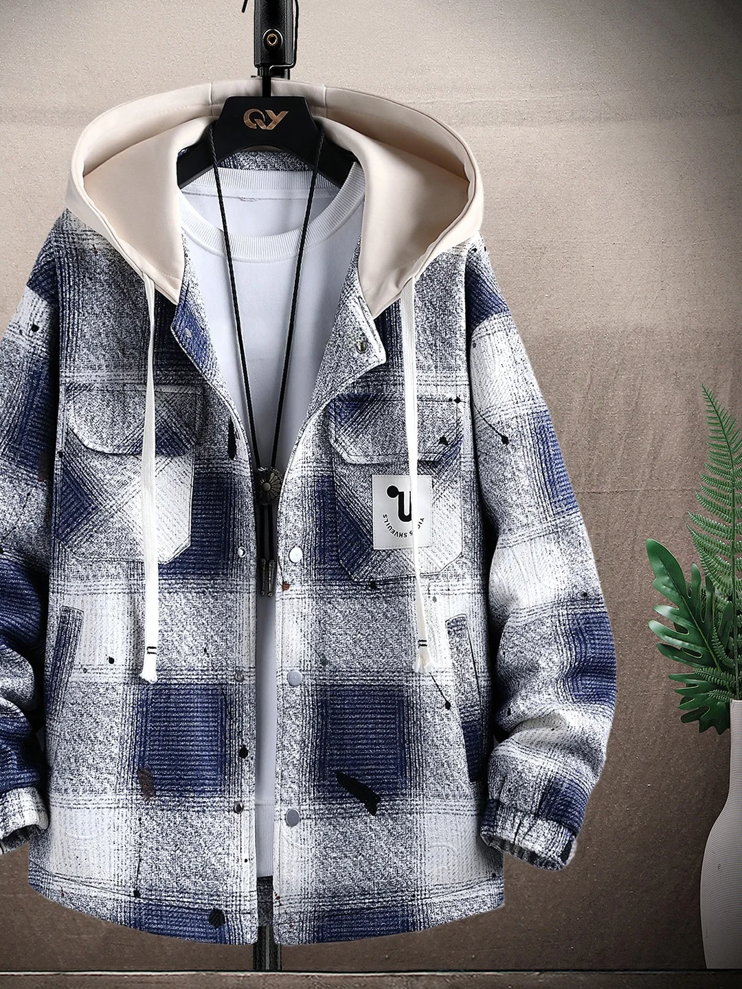 Fall Large Size Plaid Color Blo Casual Men's Jaet Loose Fit American Sle Versatile Coat Youth Daily Wear Stand Thi...
Fall Large Size Plaid Color Blo Casual Men's Jaet Loose Fit American Sle Versatile Coat Youth Daily Wear Stand Thi...