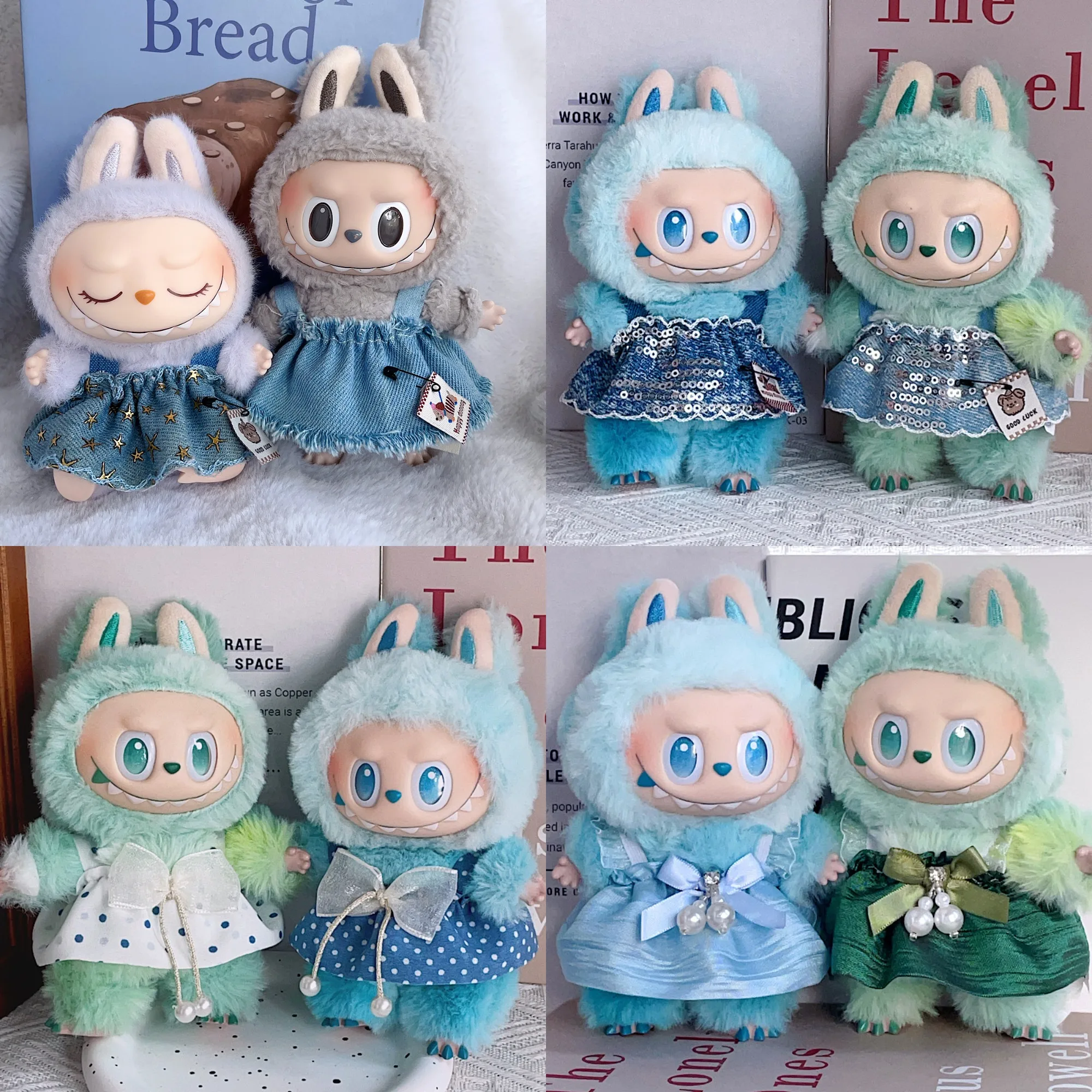 Labubu 3.0 Vinyl Doll Outfit Denim Skirt White Rose Satin Camisole Dress Changeable Costume Hanging Keychain Decor
Labubu 3.0 Vinyl Doll Outfit Denim Skirt White Rose Satin Camisole Dress Changeable Costume Hanging Keychain Decor