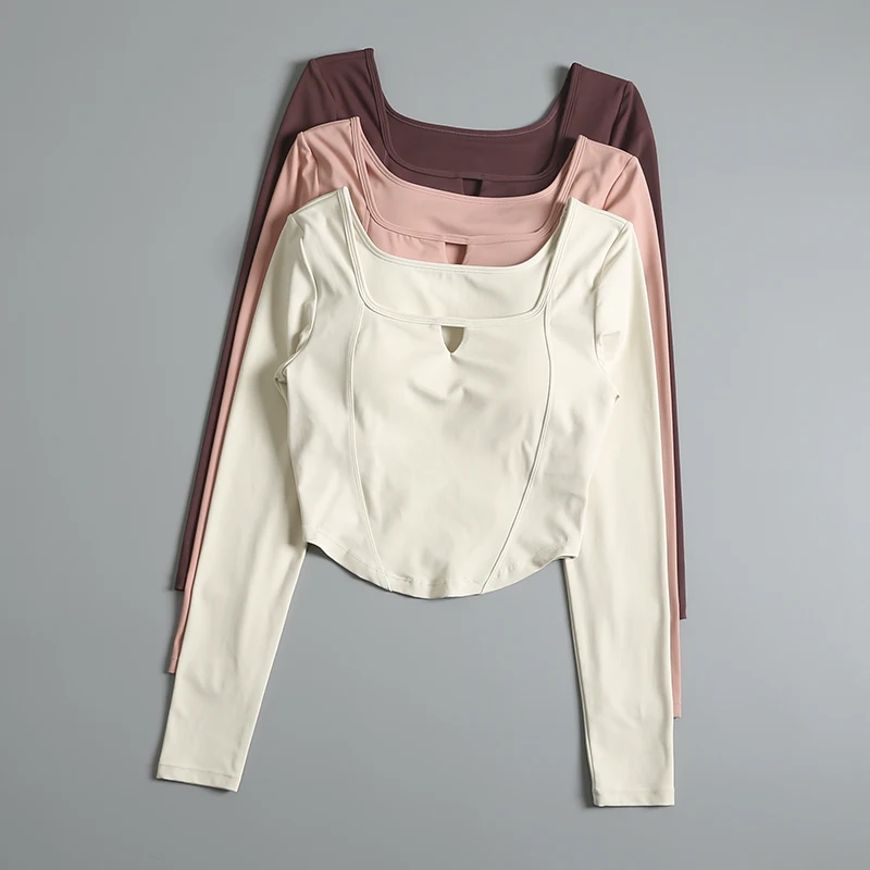 Yoga clothes for women with breast pad autumn and winter fitness clothes long-sleeved sportswear quick-drying clothes
Yoga clothes for women with breast pad autumn and winter fitness clothes long-sleeved sportswear quick-drying clothes