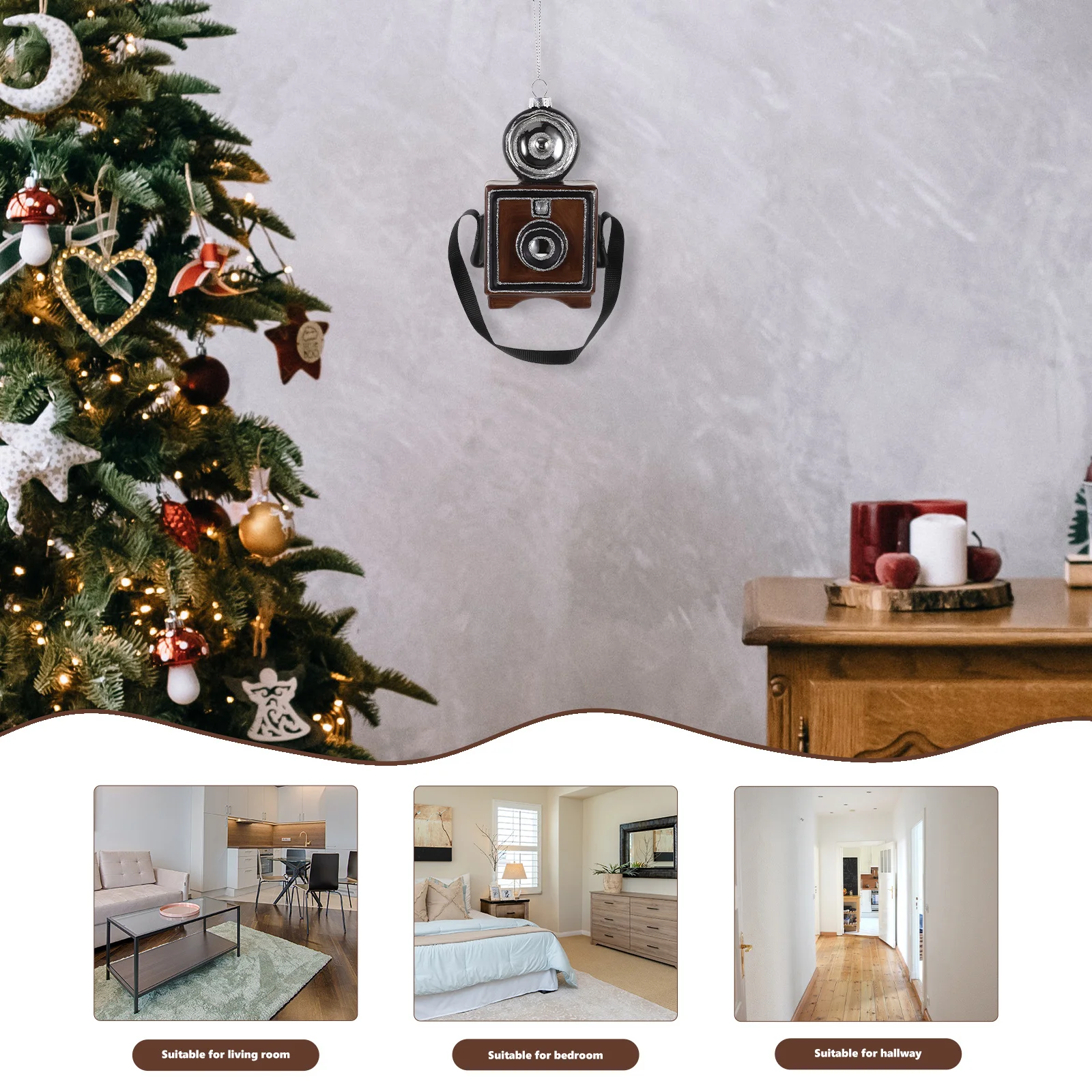 Retro Camera Decoration Vintage Style Camera Pendant Christmas Tree Ornament Coffee Bar Desktop Decoration Dining Table Decor 
Retro Camera Decoration Vintage Style Camera Pendant Christmas Tree Ornament Coffee Bar Desktop Decoration Dining Table Decor