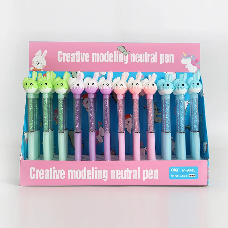 48PCS Cute Excellent Crystal Shape Unicorn Rabbit Neutral Pen, Student Ins Value Candy Water-based Signature Pen
48PCS Cute Excellent Crystal Shape Unicorn Rabbit Neutral Pen, Student Ins Value Candy Water-based Signature Pen