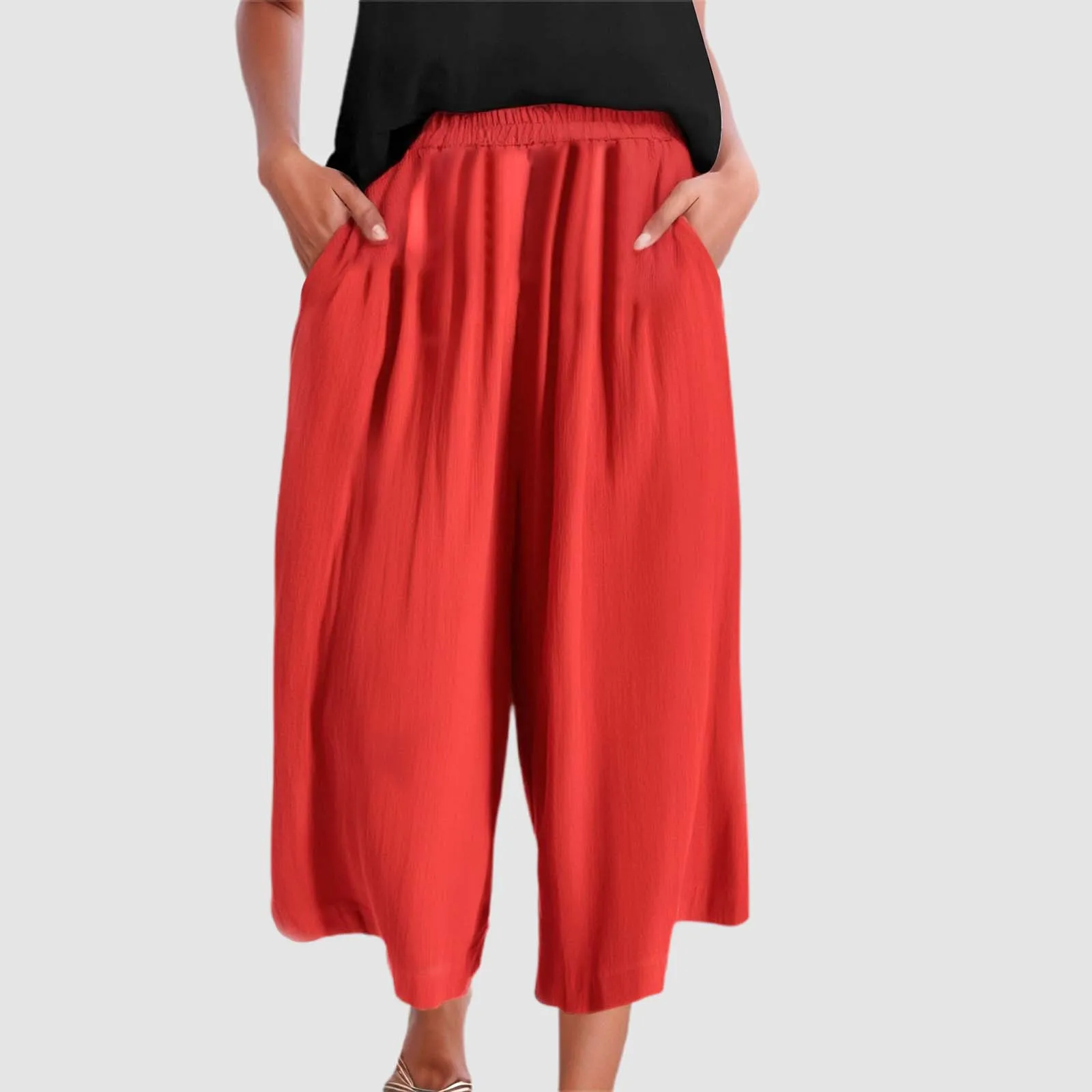 Women High Waisted Wide Leg Pants Fashion Drawstring Elastic Trousers Comfy Straight Leg Summer Casual Pants For Women
Women High Waisted Wide Leg Pants Fashion Drawstring Elastic Trousers Comfy Straight Leg Summer Casual Pants For Women