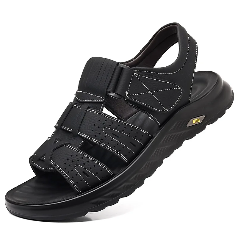 2026 Summer New Designer Beach Shoes for Men Fashion Casual Leather Sandals Male Solid Color Outwear Sandalias Hombre Verano
2026 Summer New Designer Beach Shoes for Men Fashion Casual Leather Sandals Male Solid Color Outwear Sandalias Hombre Verano