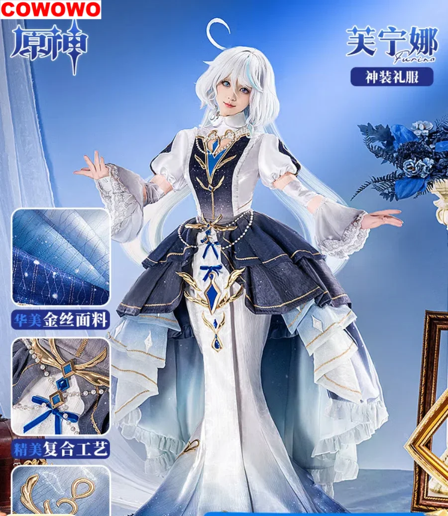 COWOWO Genshin Impact Furina God Dress Cosplay Costume Cos Game Anime Party Uniform Hallowen Play Role Clothes Clothing
COWOWO Genshin Impact Furina God Dress Cosplay Costume Cos Game Anime Party Uniform Hallowen Play Role Clothes Clothing